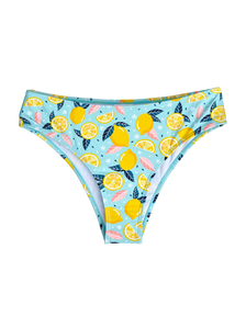 Dół od bikini ze średnim stanem Letnie cytryny