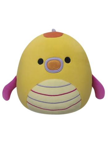 Squishmallows Żółty pławikonik z brzuchem w paski Leif, 20 cm
