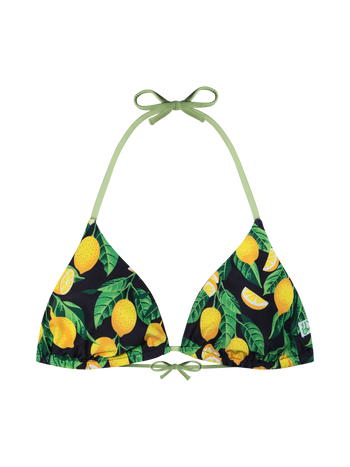 Wesoły trójkątny top od bikini Cytryny