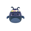 Squishmallows Granatowy żuk gnojowy z kwiatową koroną Tyrone, 20 cm