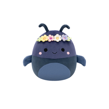 Squishmallows Granatowy żuk gnojowy z kwiatową koroną Tyrone, 20 cm