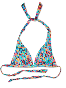 Wesoły trójkątny top od bikini Kolorowa mozaika