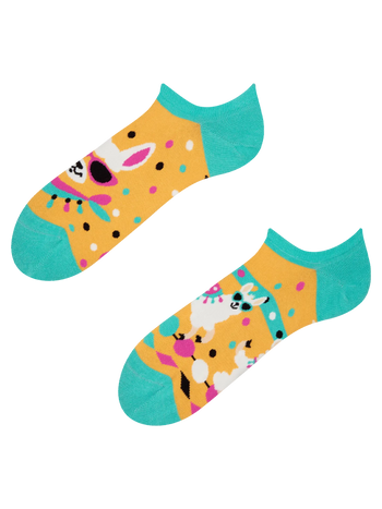 Wesołe skarpetki do sneakersów Wyluzowana lama