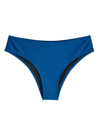 Mocno niebieski dół od bikini ze średnim stanem