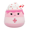Squishmallows Różowa gorąca czekolada z cukierkową laską Ethel, 20 cm