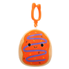 Squishmallows Clip-On Pomarańczowy pączek z lukrem i fioletowym bazgrołem Jay, 9 cm