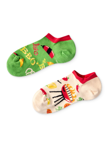 Wesołe skarpetki do sneakersów Sezon grillowy