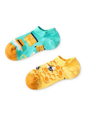 Wesołe skarpetki do sneakersów Pszczelarz