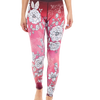 Wesołe legginsy treningowe Delikatne róże