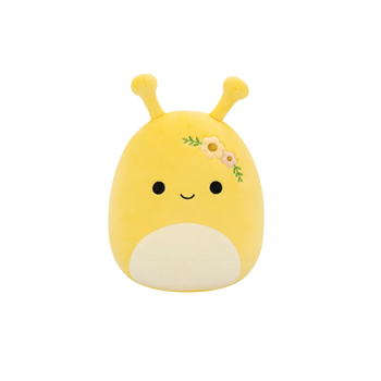 Squishmallows Żółty ślimak bananowy z kwiatami Zarina, 20 cm