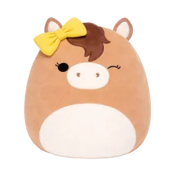 Squishmallows — Puszczający oczko brązowy koń Tomar, 13 cm