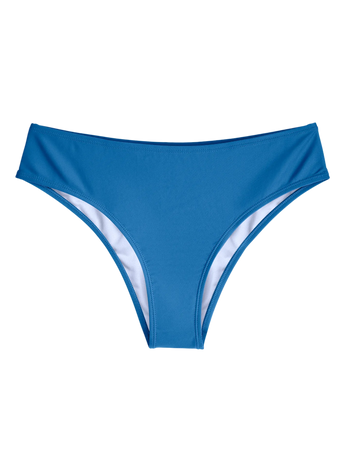 Jasnoniebieski dół od bikini ze średnim stanem
