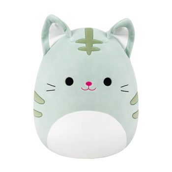 Squishmallows zielono-bury kot Chase, 35 cm