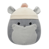 Squishmallows szara szynszyla z beżową czapką Camilo, 20 cm