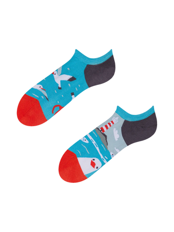 Wesołe skarpetki do sneakersów Mewa