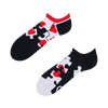 Wesołe skarpetki do sneakersów Puzzle serduszka