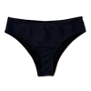 Czarny dół od bikini ze średnim stanem