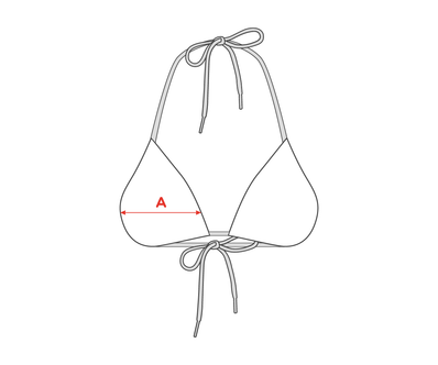 Góry od bikini trójkątne