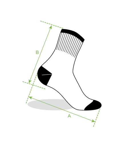 Prążkowane skarpetki do połowy łydki